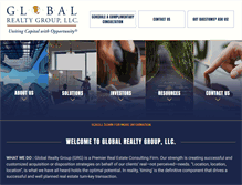 Tablet Screenshot of globalrealty1st.com